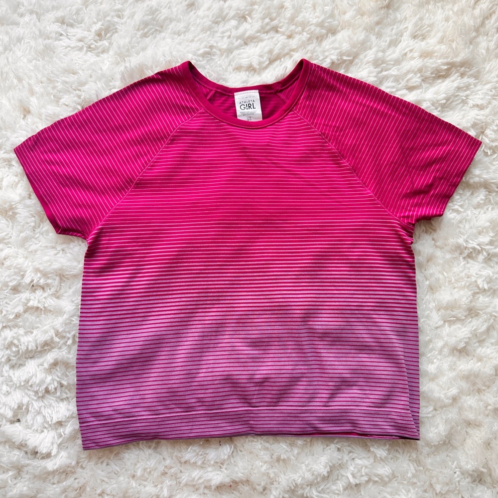 Athleta girl ombré striped shirt
